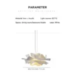Nordic Touch Space Flower Chandelier Ceiling Light