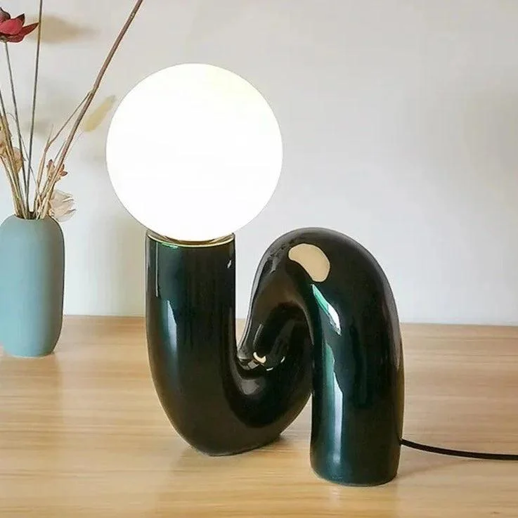 Nordic Twisted Ball Table Lamp -