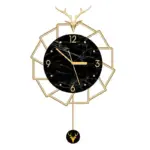 Nordic Wall Decoration Silent Pendulum Clock for Livingroom
