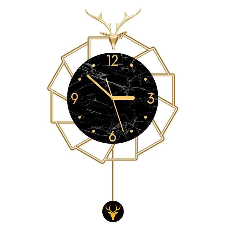 Nordic Wall Decoration Silent Pendulum Clock for Livingroom -