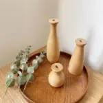 Nordic Wood Bloom Minimalist Vase for Stylish Plant Arrangements
