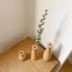 Nordic Wood Bloom Minimalist Vase for Stylish Plant Arrangements
