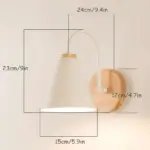 Nordic Wood LED Wall Lamp Modern Elegance