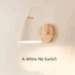 Nordic Wood LED Wall Lamp Modern Elegance