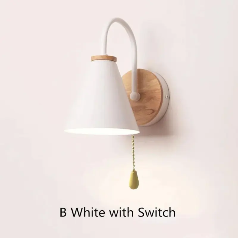 Nordic Wood LED Wall Lamp Modern Elegance