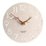 Nordic Wood Textured Battery Operated Silent Wall Clock 12 Inches
