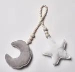 Nordic Wooden Beads Ornament Celestial Decor