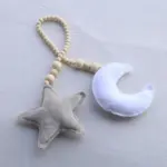 Nordic Wooden Beads Ornament Celestial Decor