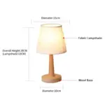 Nordic Wooden LED Table Lamp
