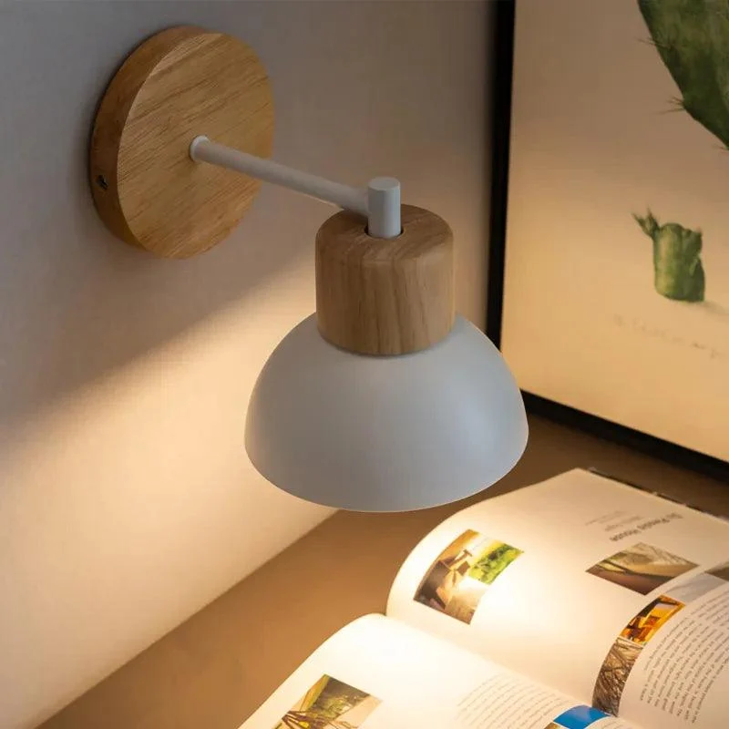 Nordic Wooden Wall Lamp -