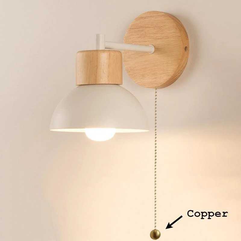 Nordic Wooden Wall Lamp -