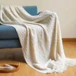 Nordic Zigzag Knitted Blanket