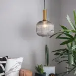 NoridcFlutedGlassPendantLightModernHomeDecor_18 NoridcFlutedGlassPendantLightModernHomeDecor