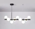 NsSaSandyha Led Kroonluchters Nordic Magic Bean Glas Bal G9 Opknoping Hanger Verlichting Voor Woonkamer Eettafel Schorsing