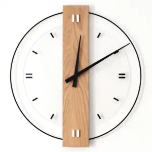 Solid Wood Nordic Wall Decoration Clock 40cm