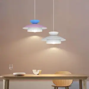 Homeko Designer Style Round White Pendant Light