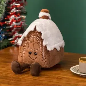Gingerbread House Christmas Huggable Plushie
