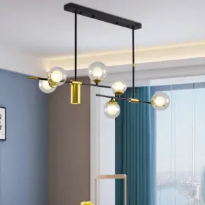 Homeko Contemporary LED Chandelier Sputnik Chandelier 7-Light