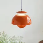 O2VCNordic Danish Designer LED Pendant Light Modern Flower Bud Decor Art Hanging Chandeliers Lamp Home Bedroom