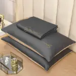 OLOEY 60S long staple cotton Bedding Set Egyptian Solid color embroidery Bed set Duvet Cover Bed 9de565e5 6fba 4521 934b cda5e86d08f3