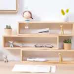 OTHERHOUSE Table Display Wood Shelf Desktop Storage Rack Shelves Room Sundries Organizer Vase Holder Home Decoration