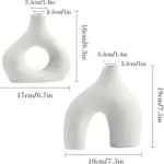 Oblong Vase 2 Piece Set