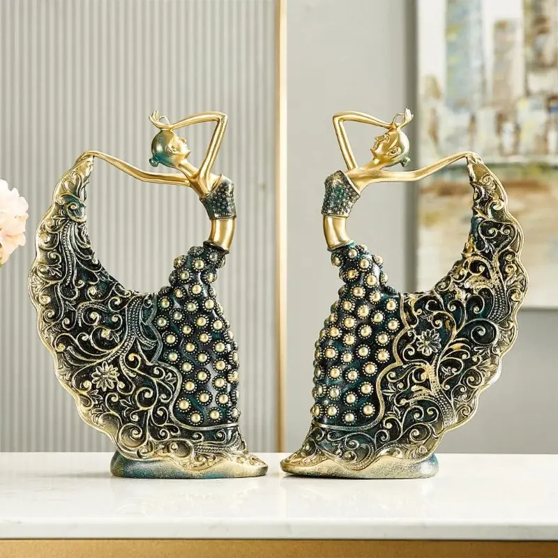 Office Desktop decoration accessories home decor Resin Handicraft statues Living room bedroom Dancing Sculpture Figurine Gifts 5f82a7b2 115a 4b8d bc31 96478bb0266e