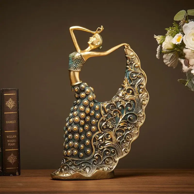 Office Desktop decoration accessories home decor Resin Handicraft statues Living room bedroom Dancing Sculpture Figurine Gifts 7f3950b5 da08 4ff3 b05a 7c4c0128d2e3