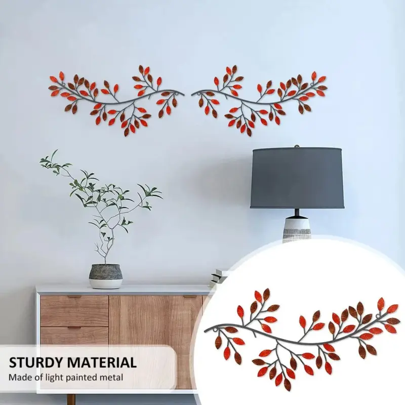 OliveVineLeafsWallDecor Homeko3
