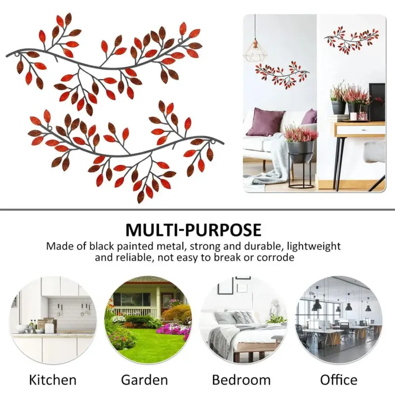 OliveVineLeafsWallDecor Homeko4