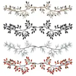 OliveVineLeafsWallDecor Homeko6