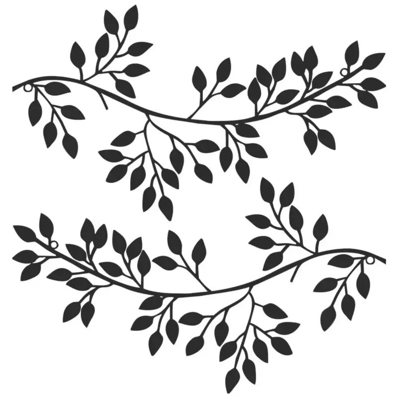 OliveVineLeafsWallDecor Homeko7