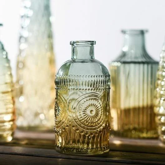 Ombré Glass Bottle Vases -