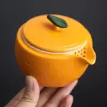 Orange Shape Portable Teapot Set