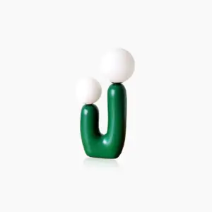 Organic Shape Twin Ball Table Lamp