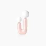 Organic Shape Twin Ball Table Lamp