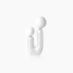 Organic Shape Twin Ball Table Lamp