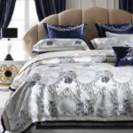 Oriental Jacquard Luxury Bedding Set Decorfaure