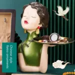 Oriental_Lady_Storage_Tray_Sculpture_-_-4358619 Oriental Lady Storage Tray Sculpture