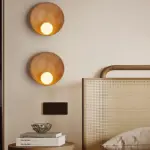 Oriental Style Dish Wall Fixture Lamp