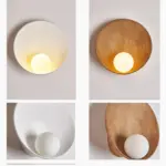 Oriental Style Dish Wall Fixture Lamp
