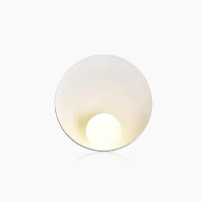 Oriental Style Dish Wall Fixture Lamp