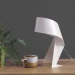 Origami Inspired Minimalist Side Table Lamp Artful Lighting