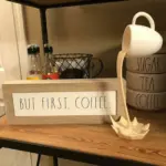 Original Floating Spilling Coffee Cup Sculpture