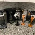 Original Floating Spilling Coffee Cup Sculpture