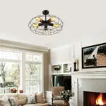 Oukakning Retro Ijzeren Kooi Kroonluchter Industri le Opknoping Lamp Hanger Rustieke Plafondlamp E26 Lamp Basis Voor 9428423a 5739 4c1f 9aaf a2ad2602d60f