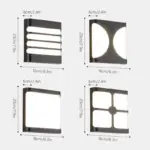 Outdoor Wall Lights LED Waterproof IP65 Modern Outside Garden Balcony Light Courtyard Exterior Wall Lamp Fixtures e138916f 8f44 46d6 a4e0 539903a62c40