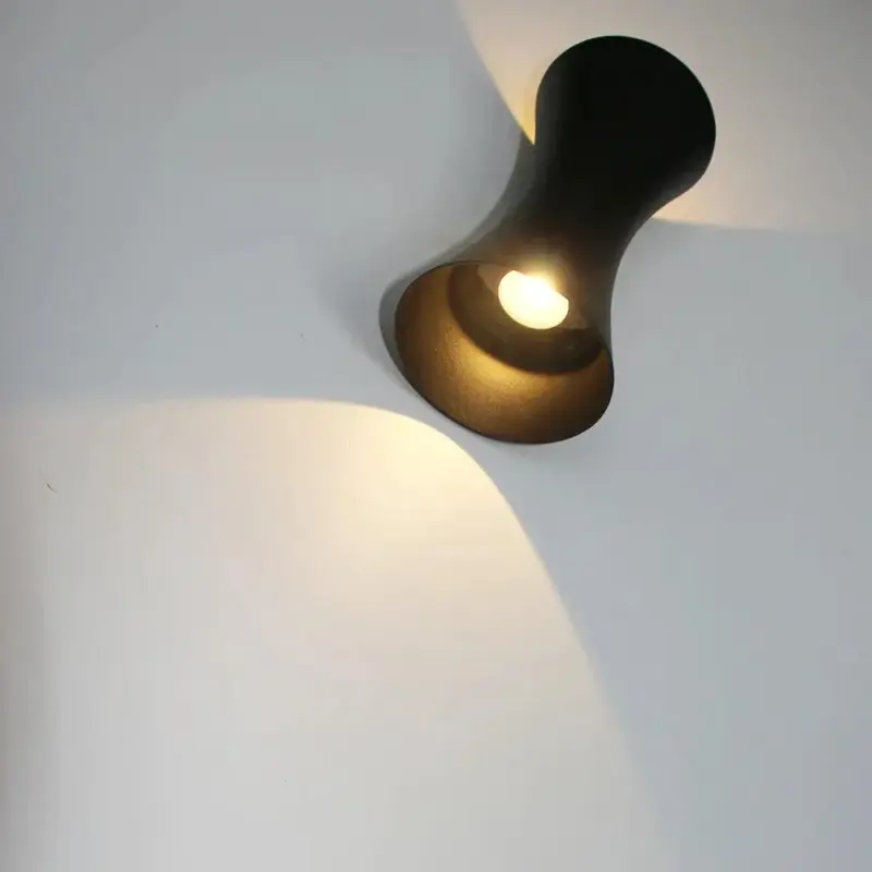 Outdoor Waterdichte Wandlamp 12W Led Licht Cob Aluminium Zwart Lichtpunt AC85 265V Waterdichte IP65 Slaapkamer Veranda 11b6e350 4f17 4021 a54f b32c54d1fba3