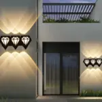 Outdoor Waterproof Wall Lamps Diamond Decoration Upper and Lower Light Wall Lamp Exterior Wall Waterproof Wall b3532d10 9f25 497f 8d8e e92b037b8f6b