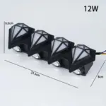 Outdoor Waterproof Wall Lamps Diamond Decoration Upper and Lower Light Wall Lamp Exterior Wall Waterproof Wall fc25da1e 0a52 4054 939d 40772b014cac